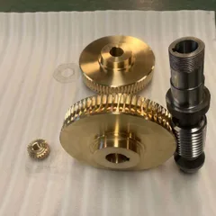 Custom Zero-Backlash Double-Lead Worm Gear for Screw Jack Spare Parts