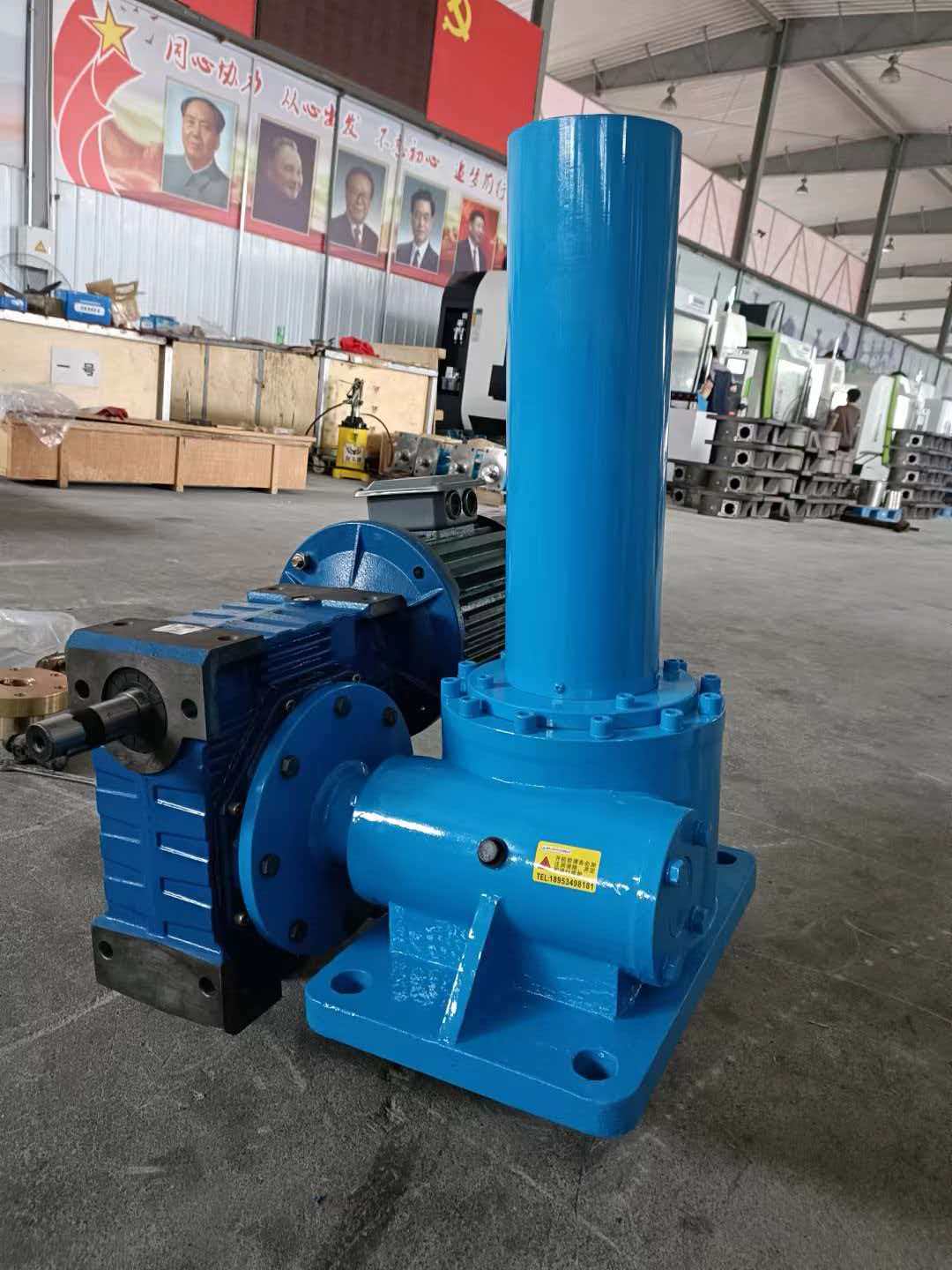 SWL Manual Screw Jack, Precision Hand-Cranked Worm Reducer, SWL 1T/2.5T/5T Nut Traverse Screw Lift