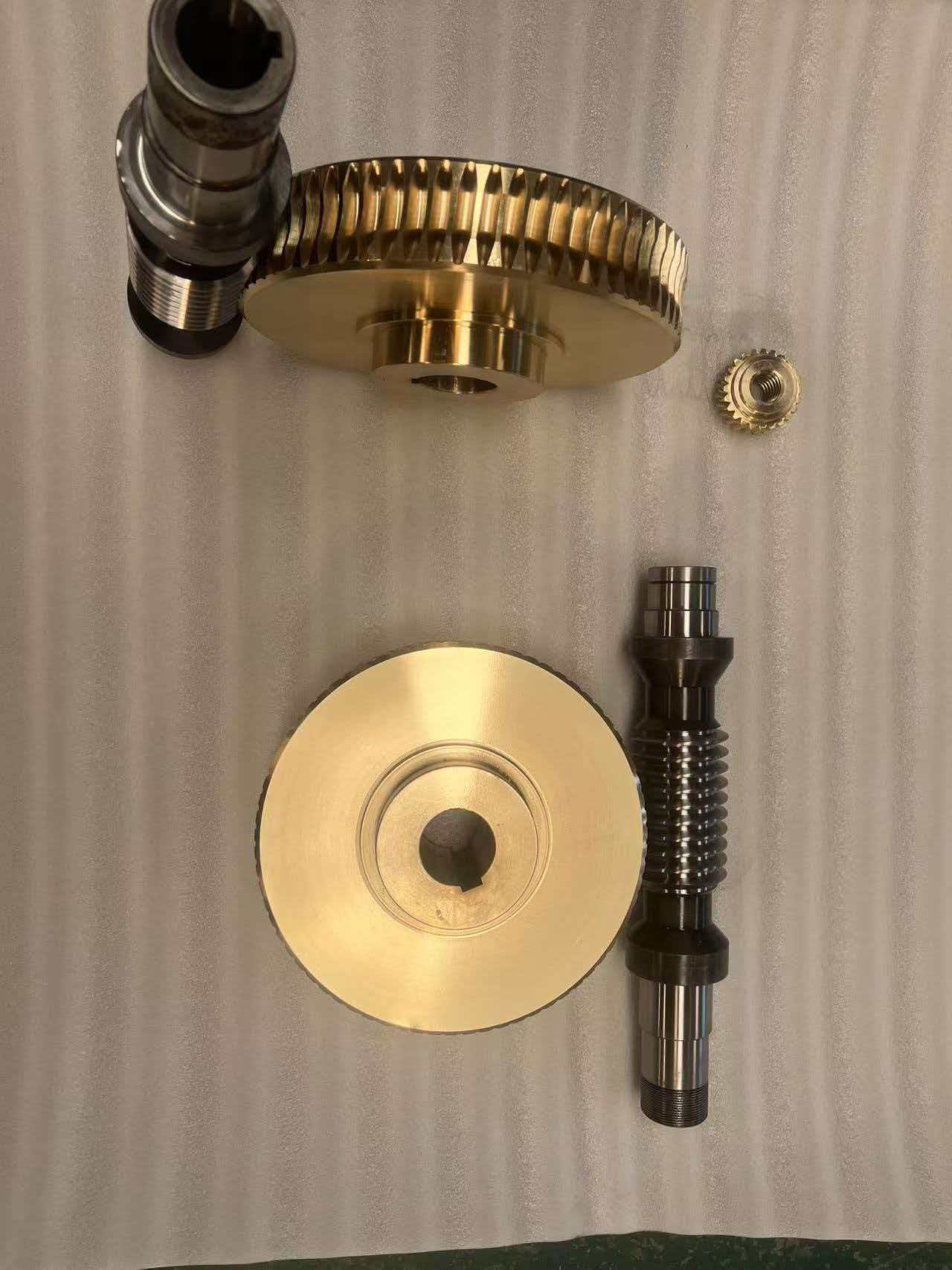 Custom Zero-Backlash Double-Lead Worm Gear for Screw Jack Spare Parts