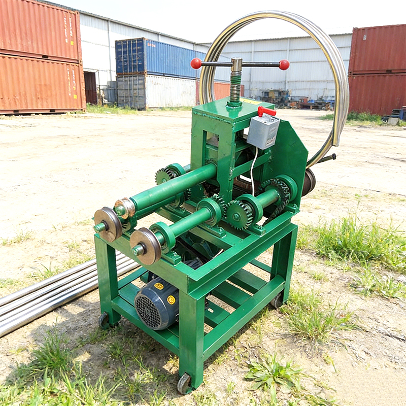 Metal Pipe Bender Hydraulic Greenhouse Rolling Pipe Roller Pipe Bender for Round & Square Pipes Household Tube Bending Machine