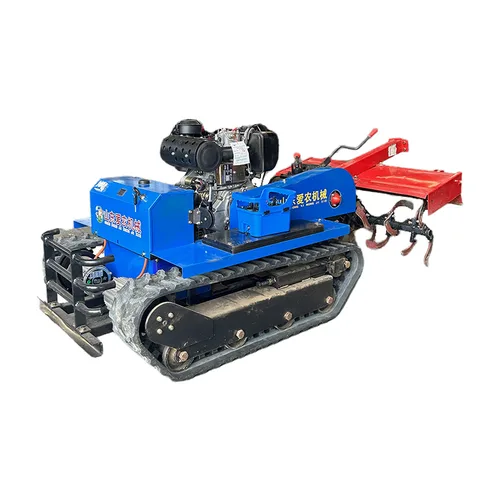 Multi-Function Remote-Controlled Gas-Electric Hybrid Tracked Rotary Tiller Drop Shipping Available