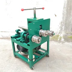 Metal Pipe Bender Hydraulic Greenhouse Rolling Pipe Roller Pipe Bender for Round & Square Pipes Household Tube Bending Machine