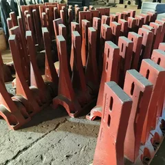 قطع غيار خلاطات الخرسانة من فانغيوان، ذراع/شفرة/بطانة لخلاطات الخرسانة JS سعة 0.5 إلى 3 متر مكعب، قطع غيار مصبوبة من الكروم عالي الجودة