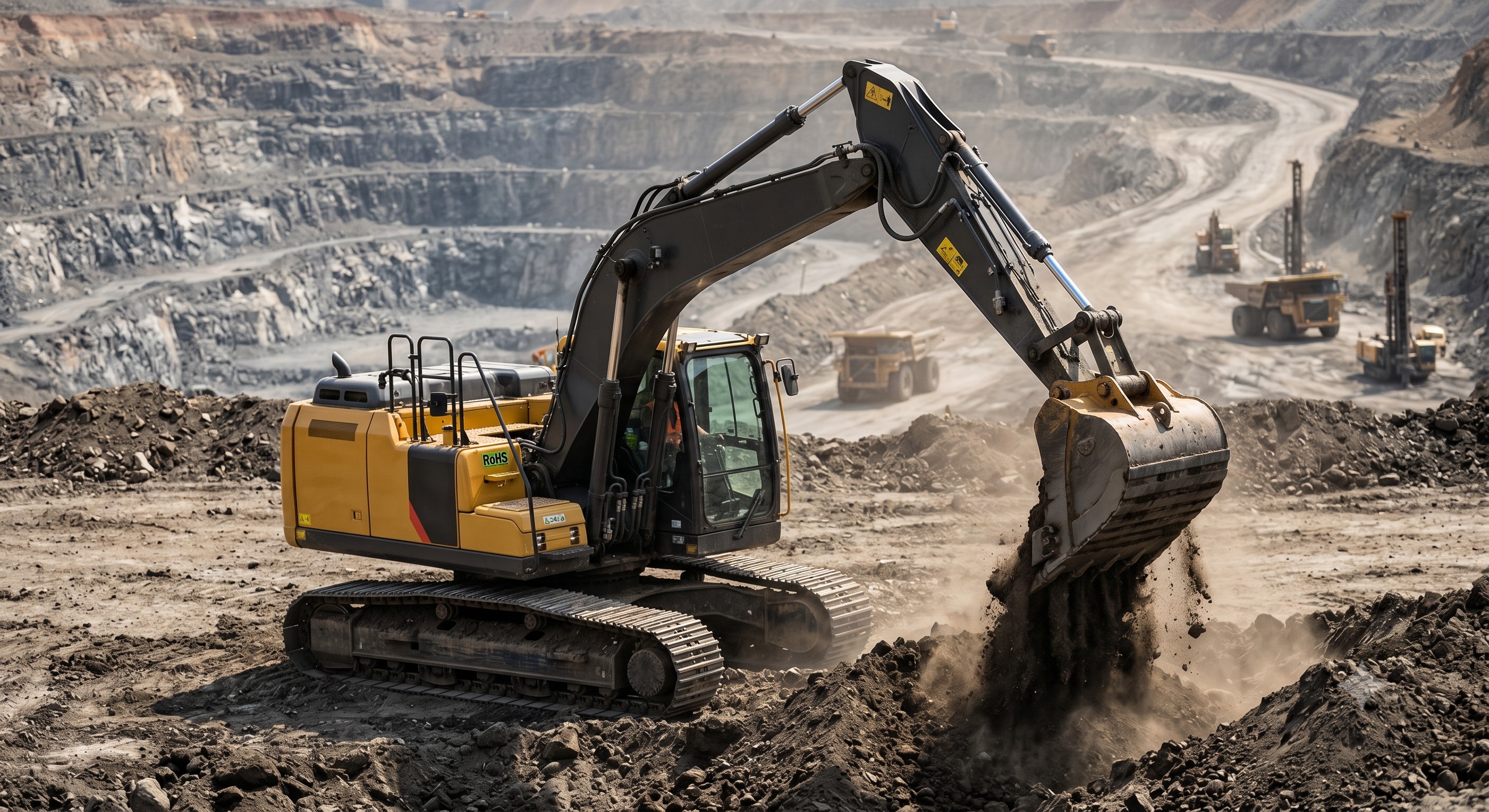 RoHS Compliant 22 Ton Heavy Excavator | CE & EPA Certified | Global Exporter