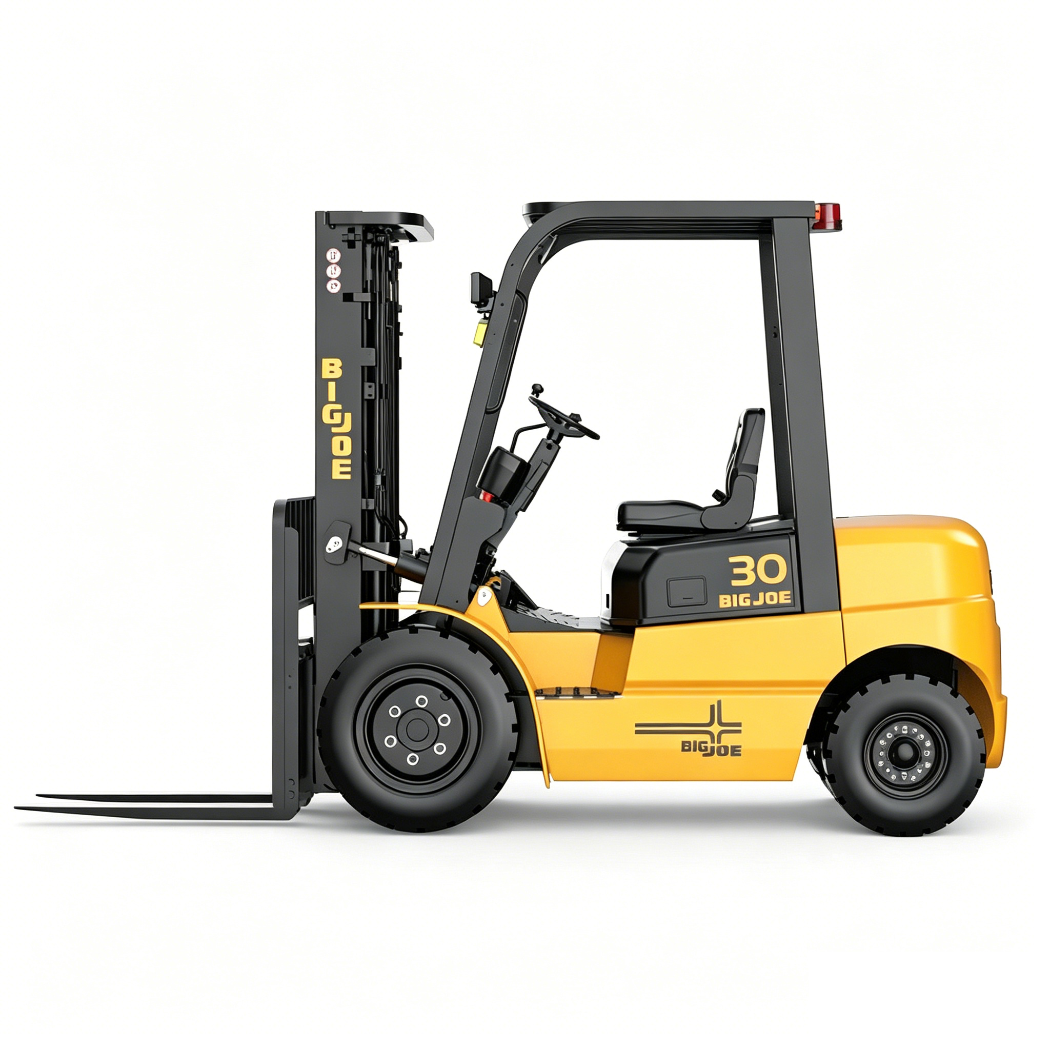 BIGJOE EC30 3.0t Lithium-ion Forklift, Ride-on Four-wheel Electric Counterbalance Forklift