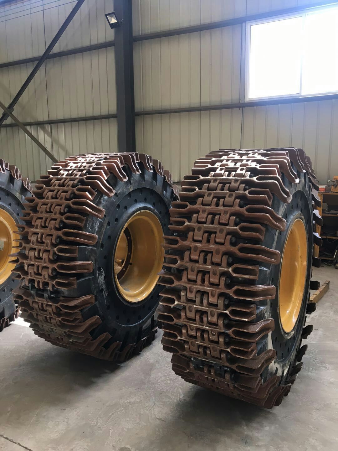 23.5-25 track plate type tire protection chain / crawler loader tire chain