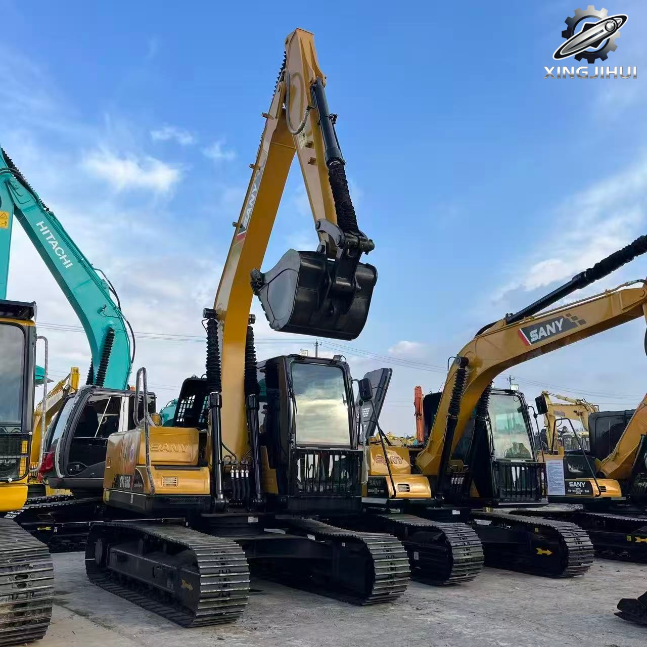 Excavadora de orugas Sany135 usada