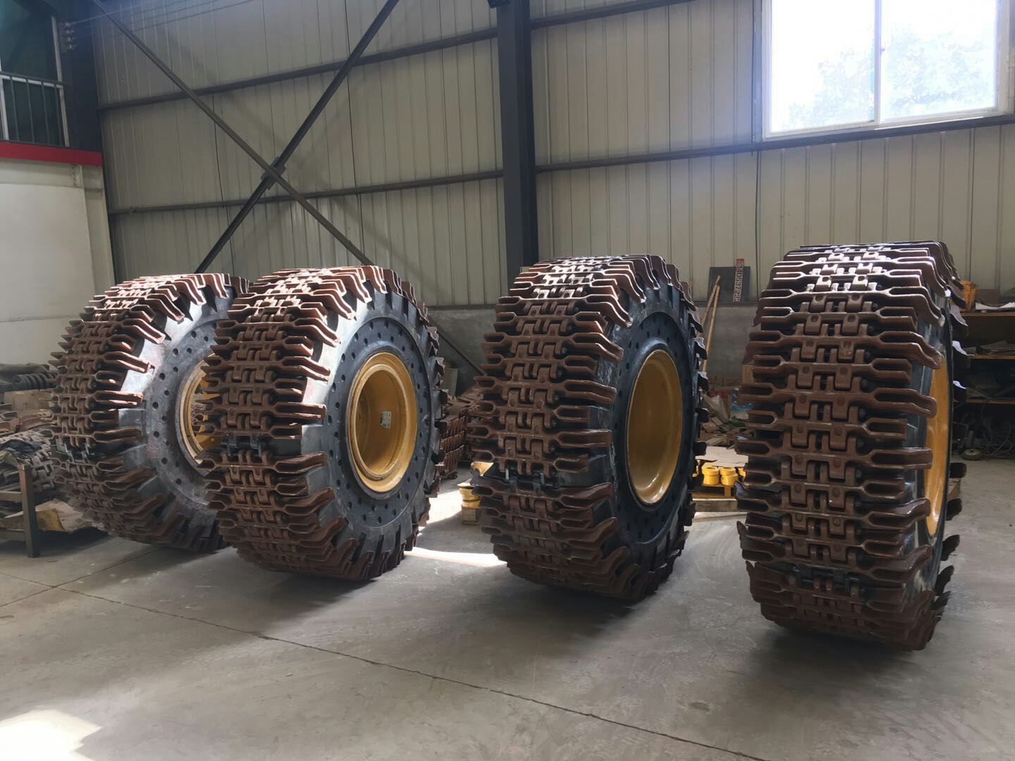 23.5-25 track plate type tire protection chain / crawler loader tire chain