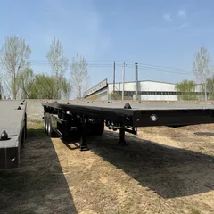 三桥平板运输半挂车 semirremolque plataforma de 3 ejes