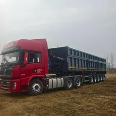 Popular models for Central Asia: 5-axle heavy-duty side tipper semi-trailer