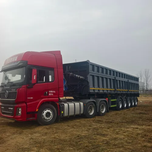 Popular models for Central Asia: 5-axle heavy-duty side tipper semi-trailer