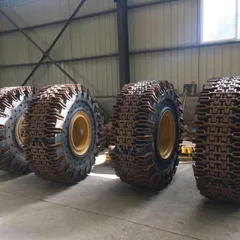 23.5-25 track plate type tire protection chain / crawler loader tire chain