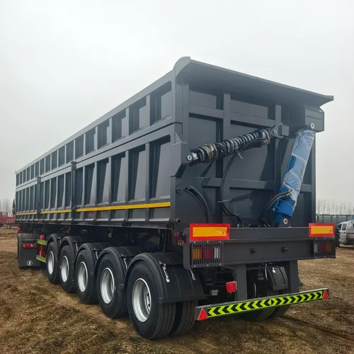 Popular models for Central Asia: 5-axle heavy-duty side tipper semi-trailer