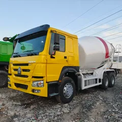 Used Sinotruk Howo 6×4 Concrete Mixer Truck, 371HP, 8-10 CBM Drum for Construction