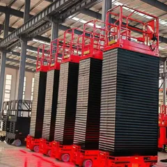 Plataforma elevadora de tijera autopropulsada personalizada de 6 m, plataforma de trabajo aérea electrohidráulica.
