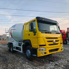 Used Sinotruk Howo 6×4 Concrete Mixer Truck, 371HP, 8-10 CBM Drum for Construction