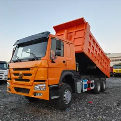 Used Sinotruk Howo 6×4 Dump Truck, 371HP Euro II Engine, Heavy-duty Tipper for Mining & Construction