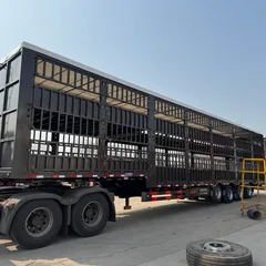 Double-deck livestock semi-trailer