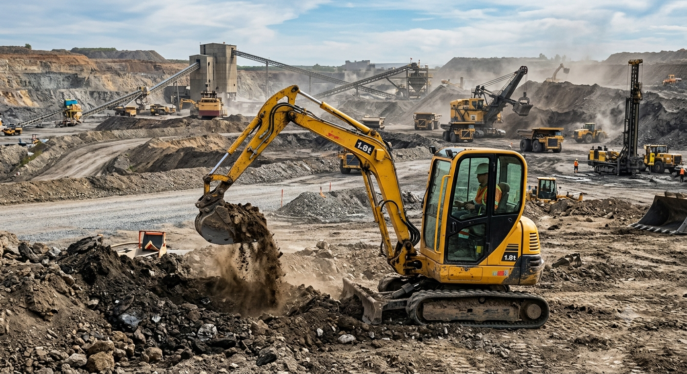 1.8 Ton Mini Digger | 1.8T Compact Excavator | Global Exporter