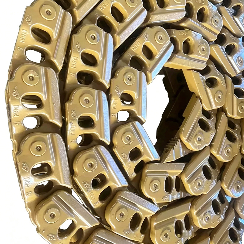 Shantui SD Series Track Assembly, Built-in Oil Chamber, Carburized & Quenched Track Chain