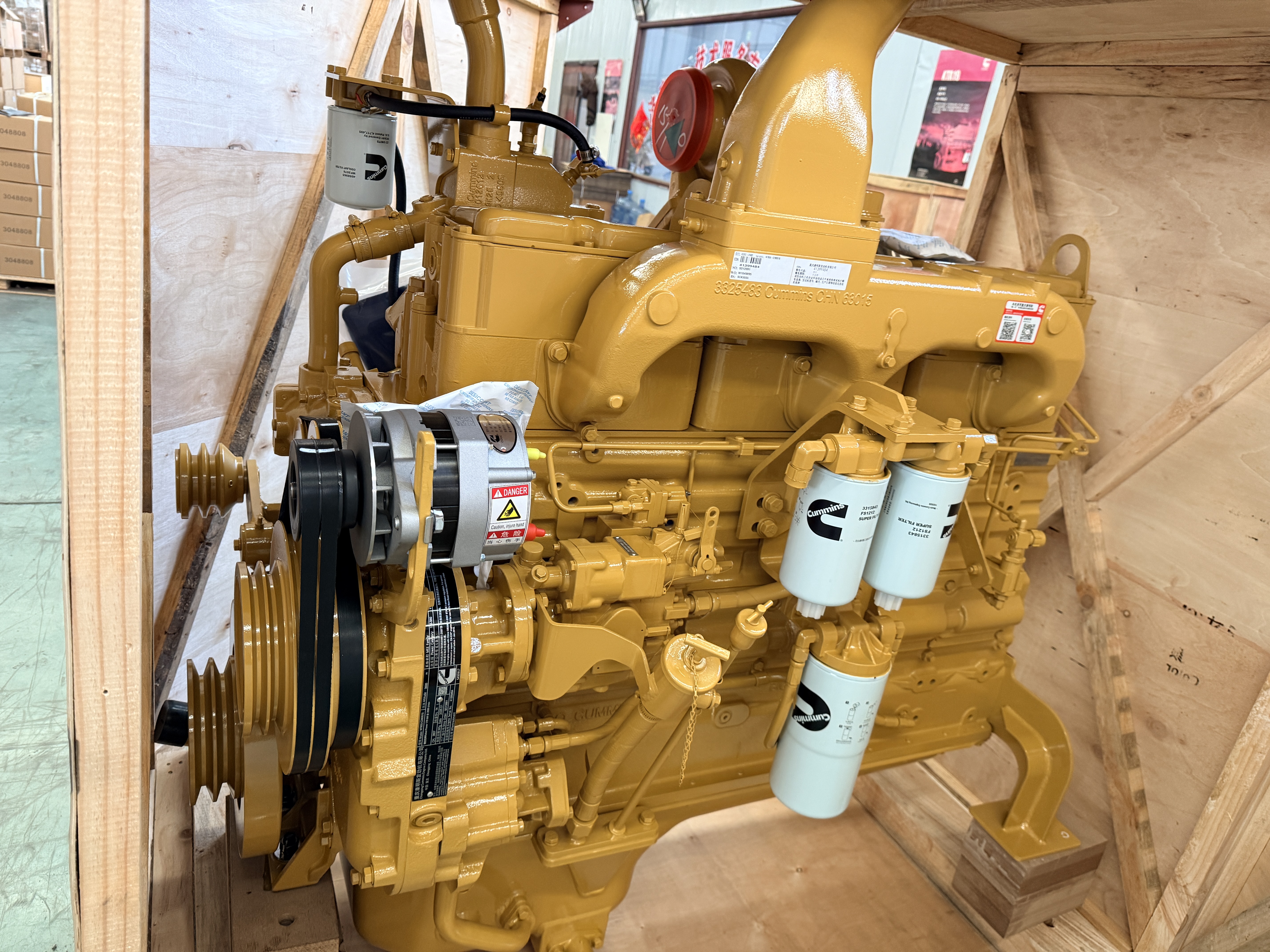280HP Cummins Engine for SD22 Bulldozer, OEM Mounting Feet & Flywheel Housing Direct Fit