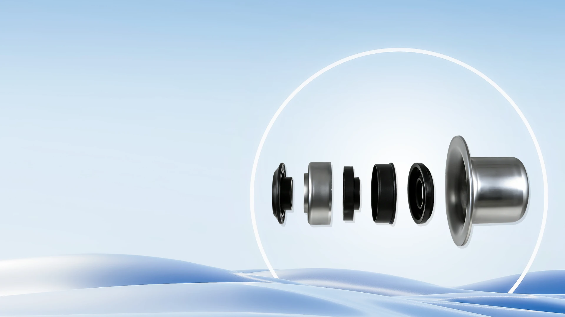 Conveyor Idler Pressed Bearing Housing Assembly for 6204/6205/6305/6306/6307/6308/6309/6310/6312 Bearings