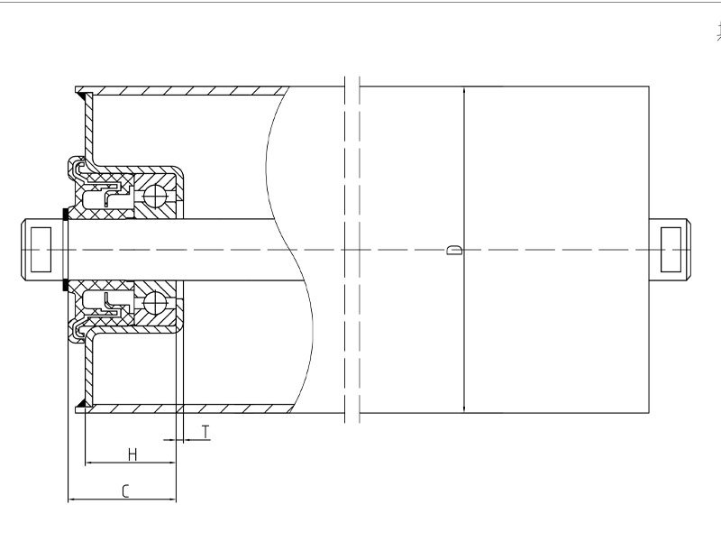TK Type II Enhanced Bearing Housing Assembly with 5-piece Labyrinth Seal for Heavy-duty Conveyor Idlers