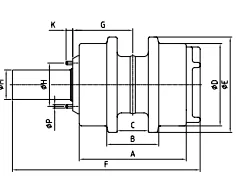 SD16 Bulldozer Top Roller, Model T16, Compatible with SD16/TY160/D60/D65, Construction Machinery Undercarriage Parts