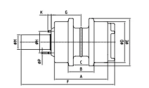 SD16 Bulldozer Top Roller, Model T16, Compatible with SD16/TY160/D60/D65, Construction Machinery Undercarriage Parts