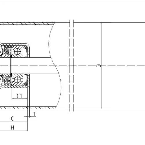 Corrosion-resistant TF Bearing Housing Matched with Deep Groove Ball Bearings for Quarry & Port Conveyors