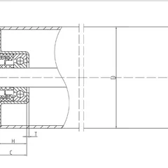 TK Type II Enhanced Bearing Housing Assembly with 5-piece Labyrinth Seal for Heavy-duty Conveyor Idlers