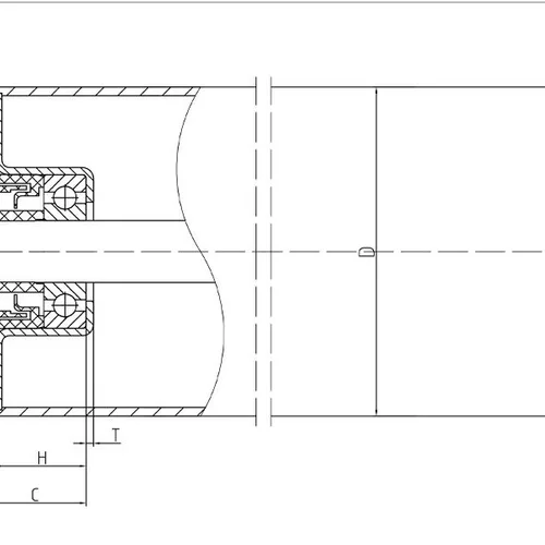 TK Type II Enhanced Bearing Housing Assembly with 5-piece Labyrinth Seal for Heavy-duty Conveyor Idlers