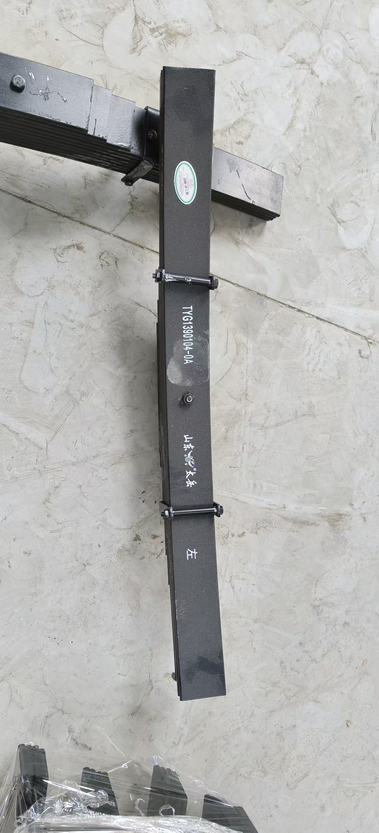 TYG1390104-0A Semi Trailer Leaf Spring, 90mm Width 10 Leaves 13mm Thick 60KG Heavy Duty Trailer Suspension Spring
