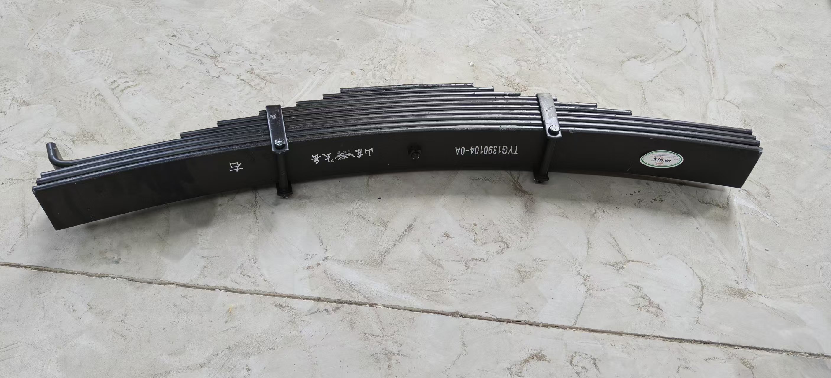 TYG1390104-0A Semi Trailer Leaf Spring, 90mm Width 10 Leaves 13mm Thick 60KG Heavy Duty Trailer Suspension Spring