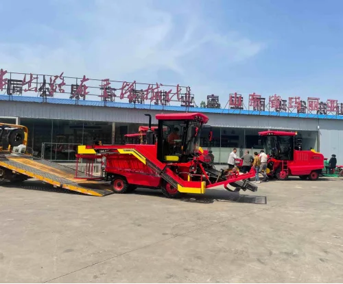 7-Row Garlic Combine Harvester 4DS-128A, Self-propelled Multi-function Garlic Harvesting Machine