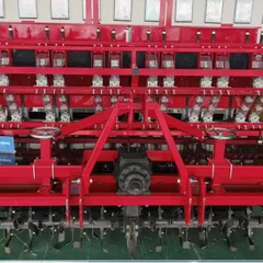 12-Row Garlic Seeder, Tractor-towed Semi-automatic Planter with Continuous Ditching & Drip Irrigation