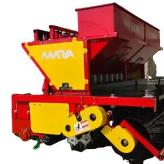 12-Row Garlic Seeder, Tractor-towed Semi-automatic Planter with Continuous Ditching & Drip Irrigation