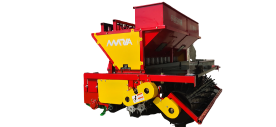 12-Row Garlic Seeder, Tractor-towed Semi-automatic Planter with Continuous Ditching & Drip Irrigation