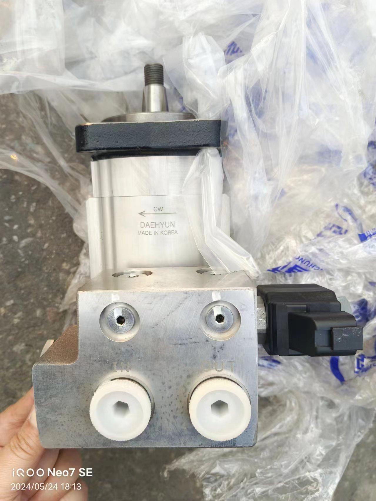 Hyundai 31Q9-30213 Hydraulic Cooling Fan Motor Assy, R350LC-9 R480LC-9 Excavator Spare Parts