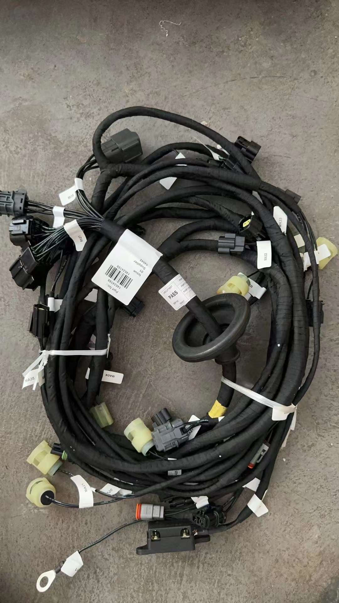 Volvo EC55B Engine Wiring Harness: Power Bus + Sensor Signal Bus + ECU Control Bus