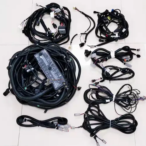 Hyundai R330LC-9S Full Vehicle Wiring Harness: Main Frame Harness + Engine Harness + Cab Harness + A/C & Electrical Auxiliary Harness