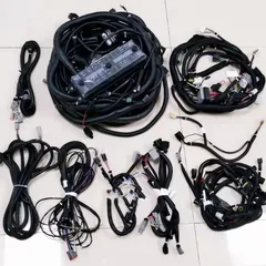 Hyundai R330LC-9S Full Vehicle Wiring Harness: Main Frame Harness + Engine Harness + Cab Harness + A/C & Electrical Auxiliary Harness