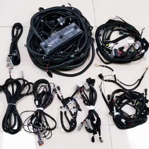 Hyundai R330LC-9S Full Vehicle Wiring Harness: Main Frame Harness + Engine Harness + Cab Harness + A/C & Electrical Auxiliary Harness