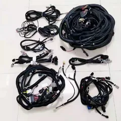 Hyundai R330LC-9S Full Vehicle Wiring Harness: Main Frame Harness + Engine Harness + Cab Harness + A/C & Electrical Auxiliary Harness