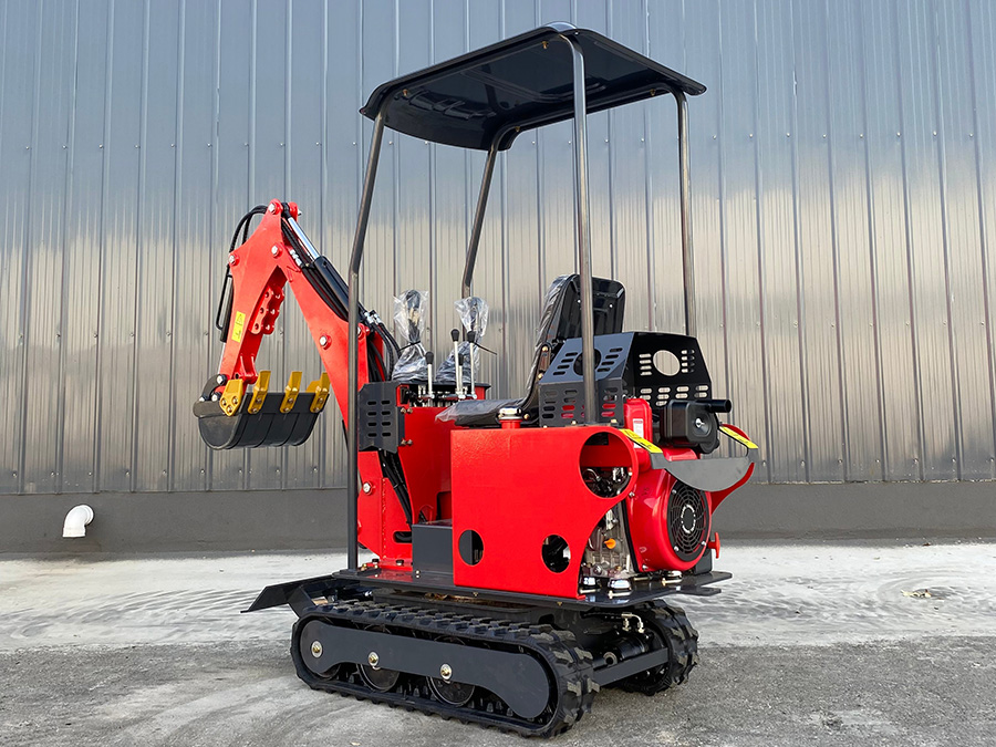 TT08 Mini Excavator, Low Ground Pressure, Ideal for Courtyard/Indoor/Greenhouse Work