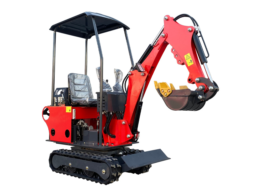 TT08 Mini Excavator, Low Ground Pressure, Ideal for Courtyard/Indoor/Greenhouse Work