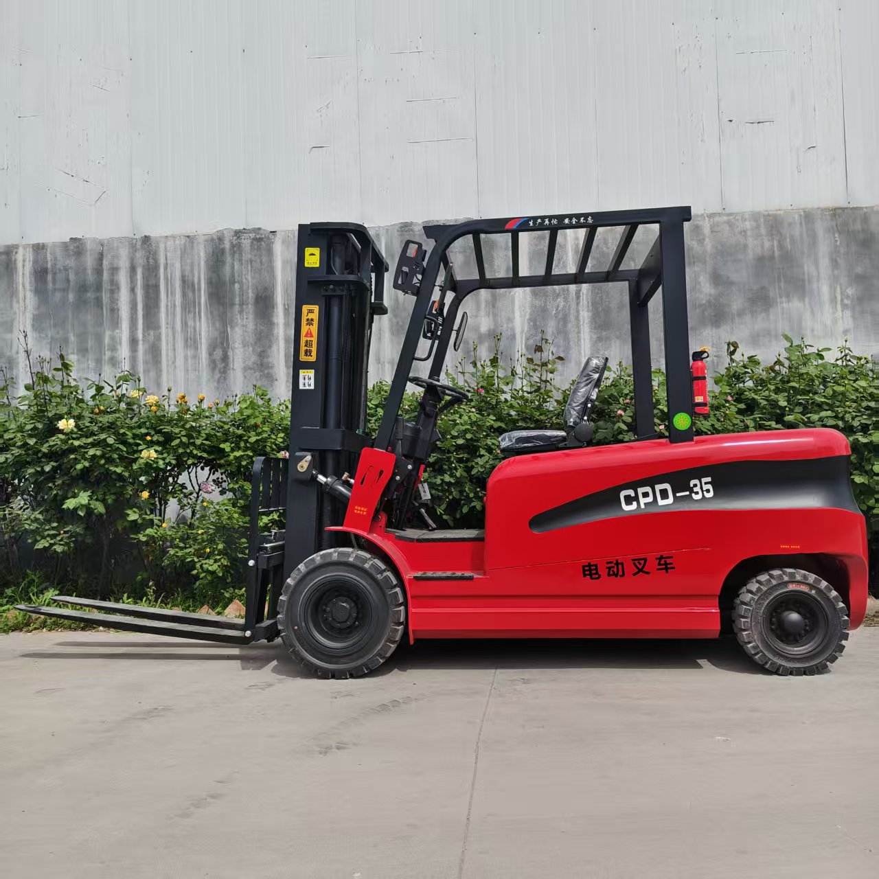 Sit-down Electric Forklift, Lead-acid/Lithium Battery Optional, Fast Charging, 5 Hours Working Time
