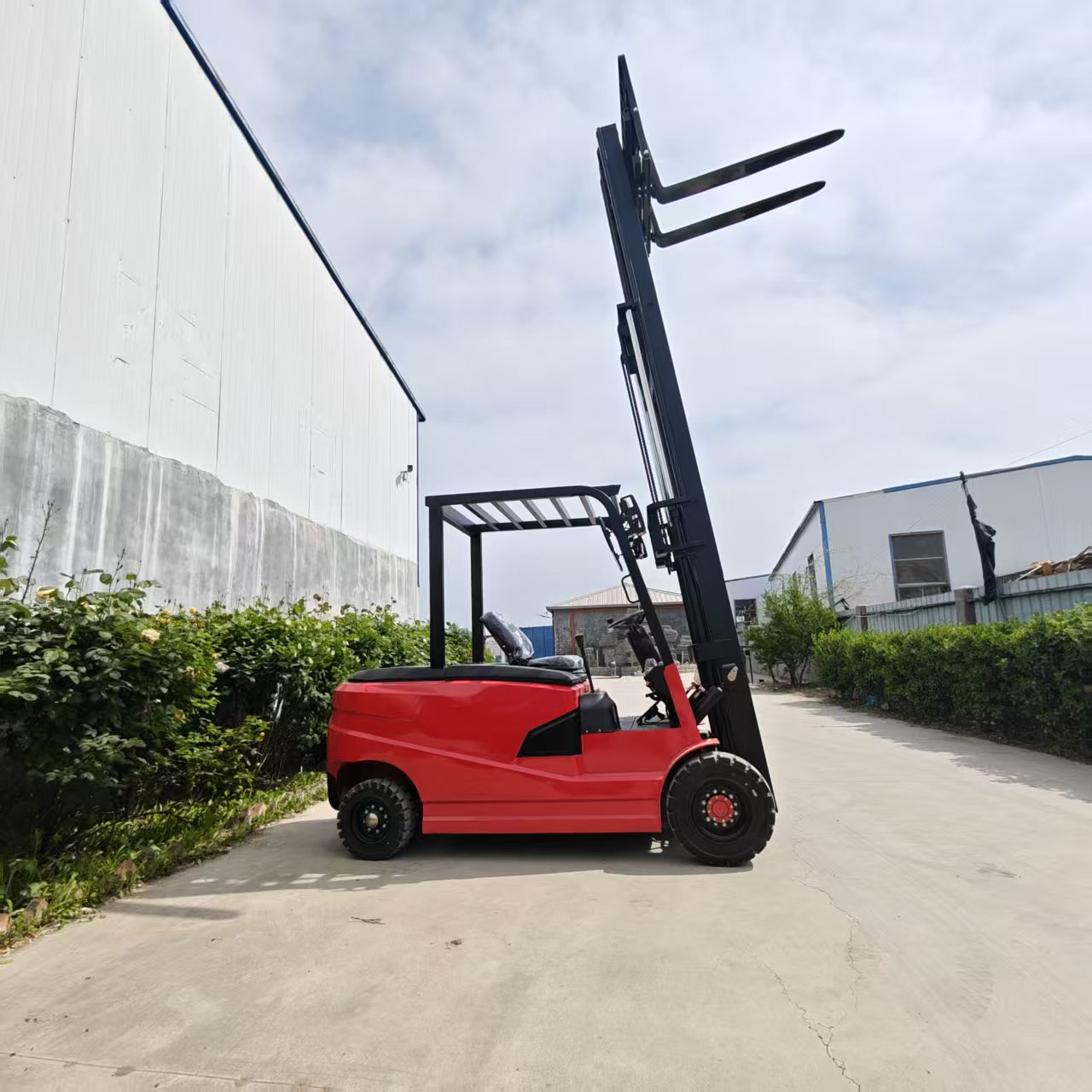 Sit-down Electric Forklift, Lead-acid/Lithium Battery Optional, Fast Charging, 5 Hours Working Time