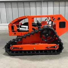 Crawler All-terrain Lawn Mower, 30-55° Climbing, Stable on Sandy/Muddy Ground