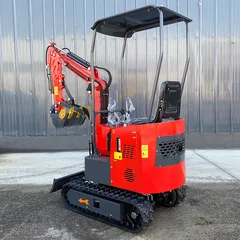 1.2-ton Compact Mini Excavator, Zero Tail Swing, 1.5-2m Turning Radius, Narrow Space Work